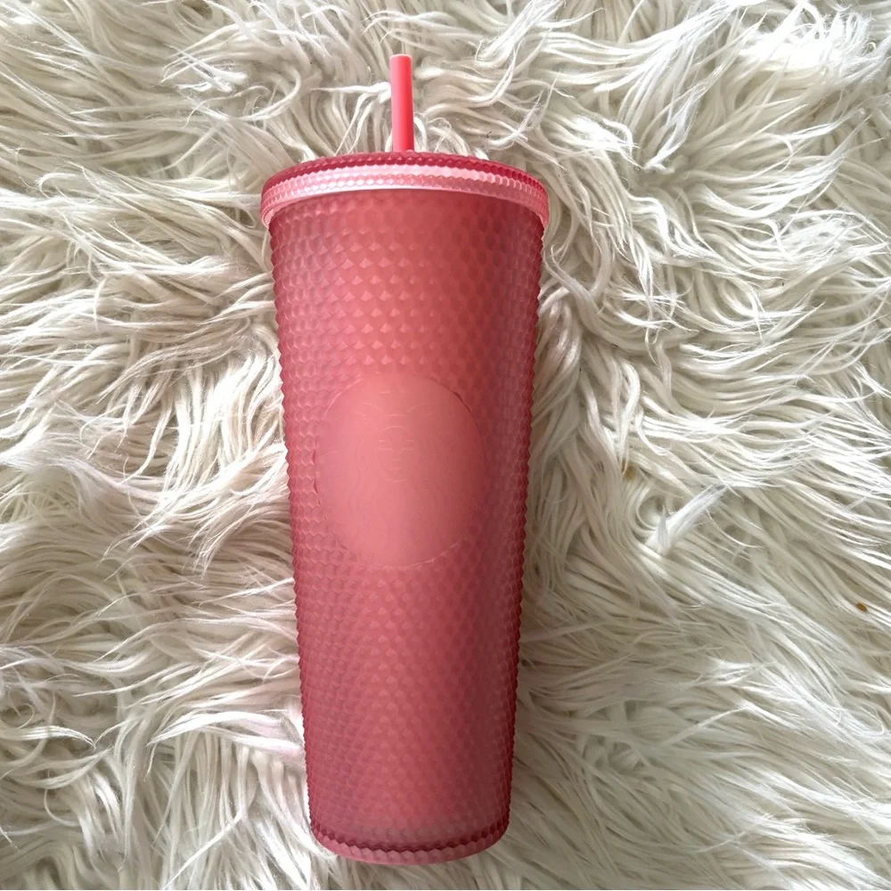 ❗️Starbucks Rose Pink Studded Tumbler with Straw